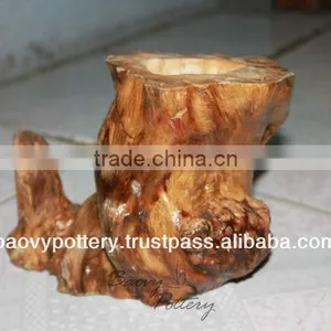 Vietnam Wooden Planter, Planter From Tree Root thumbnail-1