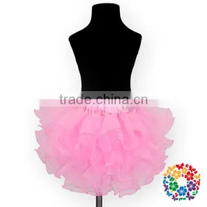 2016 Newest Designs Romantic Pink Girl Tutu Skirt Girls Christmas Ruffle Skirt Girls Party Dresses Childrens Boutique Clothes thumbnail-2