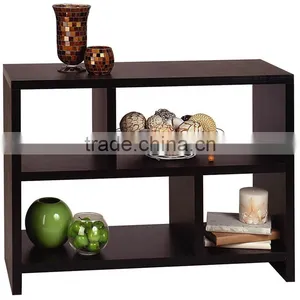 High Glossy Console Table Bookshelf Display Best Quality Wood 2 Tier MDF Wood Hall Table thumbnail-4