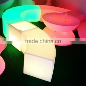 2016 Hot !outdoor Color Changing Led Plastic Benches / Popular Bench thumbnail-1
