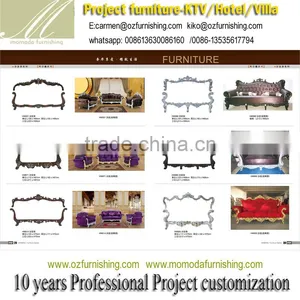 HM016 Elegant Living Room Sofa Furniture Sets and Classical French Style Sofa thumbnail-1