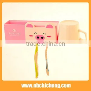 Cartoon Style Plastic Kid Toothbrush Holder With Suction Cups thumbnail-5