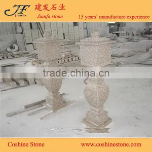 Prefab Chinese G682 Granite Yellow Rusty Granite Balcony Column thumbnail-2