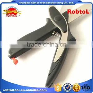 2 in 1 Kitchen Clever Scissors Shears Multi Function Clever Cutter Food Choppers Smart Knife Board Vegetable Slicer thumbnail-4