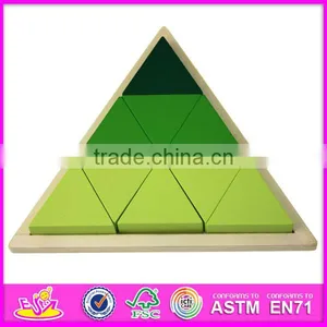 2017 Best Design Classic Brain Teaser Wooden Triangle Puzzle for Kids Education W14A167 thumbnail-6