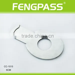 CC-1015 6.0cm 2CR13 Stainless Steel Egg-Shaped Full Stainless Steel Cigar Cutter thumbnail-1