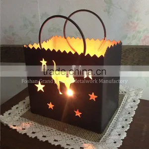 Iron Wall Candle Holder Metal Type Wrought Iron Wall Candle Holder thumbnail-4