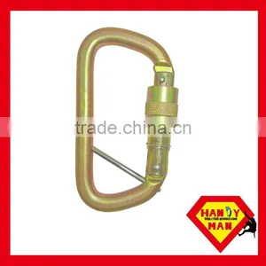 35KN With Captive Pin Connecting Devices Steel D Safety Carabiner Hook thumbnail-1