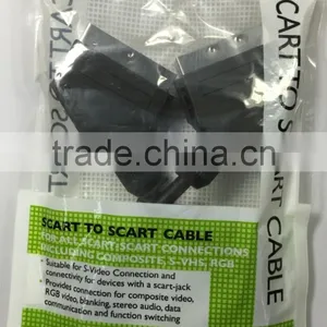 Scart to Scart Cable for All Scart-scart Connections Including Composite, S-VHS, RGB thumbnail-1