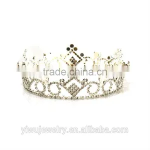 New Design Crystal Pageant Adult Crown Tiaras H172-145 thumbnail-1