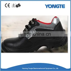 Labor Protective Rubber Sole Man Leather Safety Shoe thumbnail-4