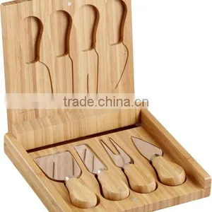 Cheese Knives With Bamboo Case #10815 thumbnail-1