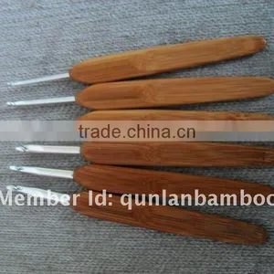 Factory Aluminum Crochet Hooks With Bamboo Handle thumbnail-3