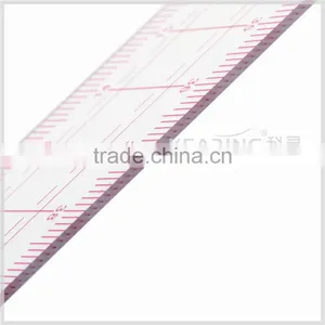 Kearing 3*50cm Sandwich Line Plastic Transparent Fashion Design Ruler For Patchwork thumbnail-2