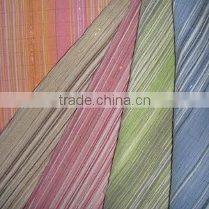 Puckering Crepe Yarn Dyed Stripe Cotton Fabric thumbnail-1