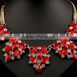 Fancy Design US Latest Women Acrylic Crystal Necklace thumbnail-1