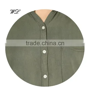 Ladies Brand Designs 100% Cotton Blouse in Bulk Linen Shirts thumbnail-5