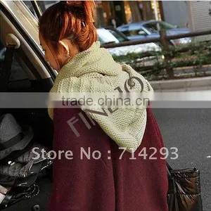 Unique Simple Neck Warmer Cowl Hat Beanie Hood Knitting Wool Scarf 3383 thumbnail-1