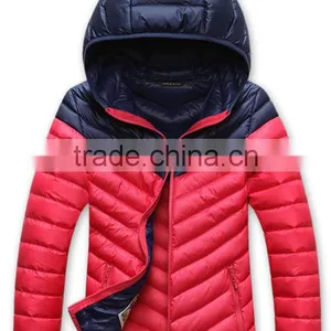 Customize Fashion Women Hoody Winter Warm Down Jacket/lovers' Ladies Nylon Down Feather Coat thumbnail-4