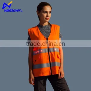 High Visibility LED Light up Work Reflective Clothing Safety thumbnail-3