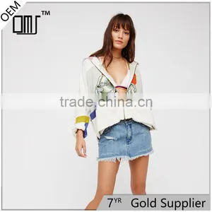 2017 Women Relaxed Cotton Comfort Colors Coat With Side Pockets thumbnail-1