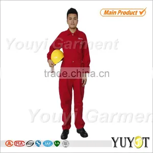 Workers Flame Retardant Red Coveralls thumbnail-1