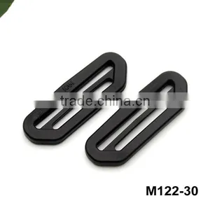 HLD/M122-30mm Black Strap Buckle Plastic Adjustable Buckle Slider Buckle for Bagpack thumbnail-1
