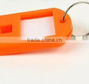 High-class Stainless Steel Mixed Color Transparent Plastic Key Tags thumbnail-1