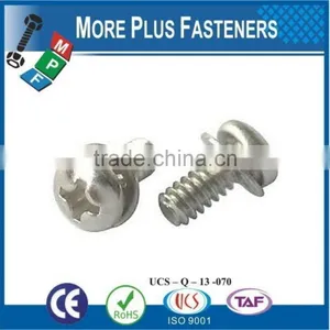 Made in Taiwan Black Head Trim Bright Zinc Plated Stainless Steel Philips Pan Head SEMS Screw thumbnail-4