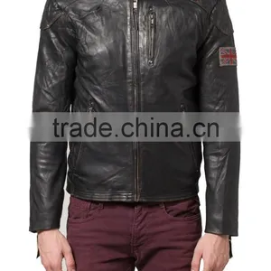 UK FLAG LEATHER JACKET thumbnail-2