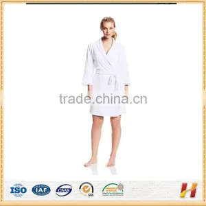 100% Cotton Breathable Waffle Fabric Bathrobe thumbnail-3