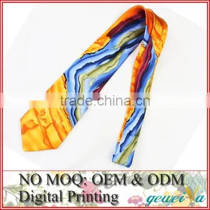 Custom Digital Printing 100% Silk Fabric For Tie thumbnail-1
