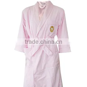 Hotel 100% Cotton Kimono Collar Velour Waffle Bathrobe thumbnail-3