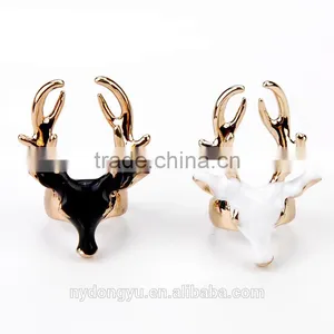 Lady Lovely Cow Head Ring/creative Brass Women Ring/top Quality Ring thumbnail-4