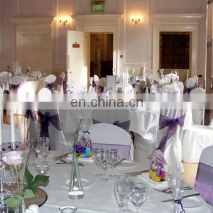 Latest Organza Cheap Chair Covers Chair Sashes thumbnail-4