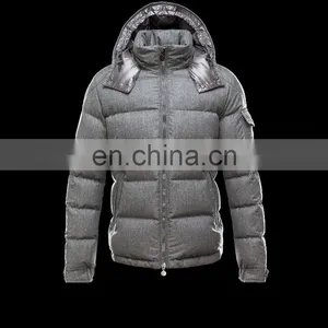 Men Artificial Down Jacket With Detachable Hood thumbnail-1