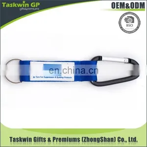 Made You Own Design Carabiner Keychain Lanyard Custom Wholesale Short Carabiner Lanyard With PVC Tag thumbnail-1