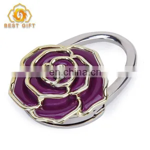 Hot Fashion Beautiful Metal Rose Purse Hanger thumbnail-1