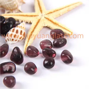 Shandong Zhuyuan Export Recycle Glass Bead Intermix 1-3mm3-6mm6-9mm Purple Aggregates Glass Bead thumbnail-1