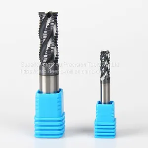 3 / 4 FLUTE SOLID CARBIDE Fresa per Sgrossatura COARSE PITCH PROGRESSIVE UNEQUAL INDEX ROUGHING SINGLE END MILLS thumbnail-4