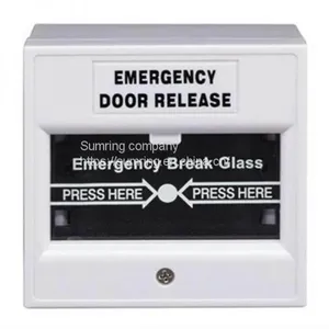 Fire Alarm Button Fire Alarm Glass Break Switch for Normally Closed Evacuation Door Control Alarm System thumbnail-2