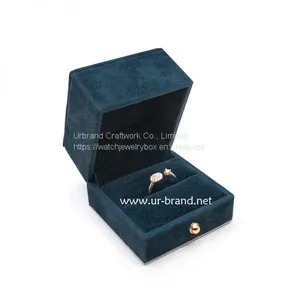 Custom Wholesale Velvet Jewellery Box Necklace Bangle Bracelet Ring Set Jewelry Packaging thumbnail-2