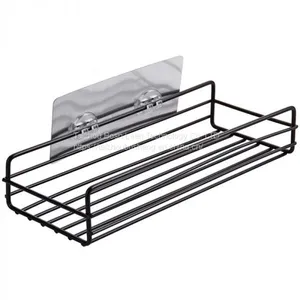 Japanese-style Wrought Iron Wall-mounted Racks Bathroom/kitchen Storage Rack Storage Shelf Shower thumbnail-2