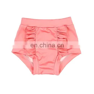 Infant & Toddle Baby Girl Ruffle Pure Color Diaper Covers Mexican Bloomers Wholesale Price thumbnail-1