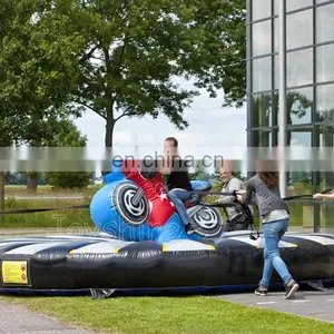 Motorcycle Theme Inflatable Interactive Pull Riding Games For Adults thumbnail-2