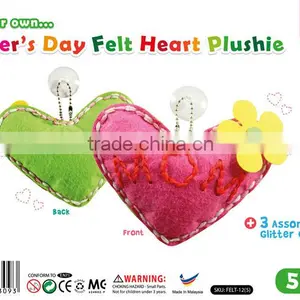 Mother's Day Felt Heart Shape With Suction Kit 5 Pack thumbnail-1