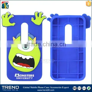China Supplier 3D Pattern Fashion Silicone Soft Cover Case for Moto G3 thumbnail-2