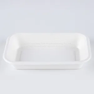 New Hot Disposable Biodegradable 24OZ TRAY Bagasse Food Box Take Away Sugarcane Container thumbnail-3