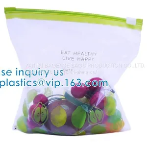 Slider Zipper Bag With White Printing for Food Storage, Shopping / Food / Snacks / Vegetables / Coffee / Gifts / Clothes thumbnail-2