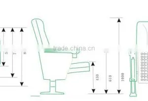 Wooden Auditorium With Writing Tablet HJ62B-L thumbnail-5